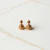 Temple Antique Gold Jhumka Earrings